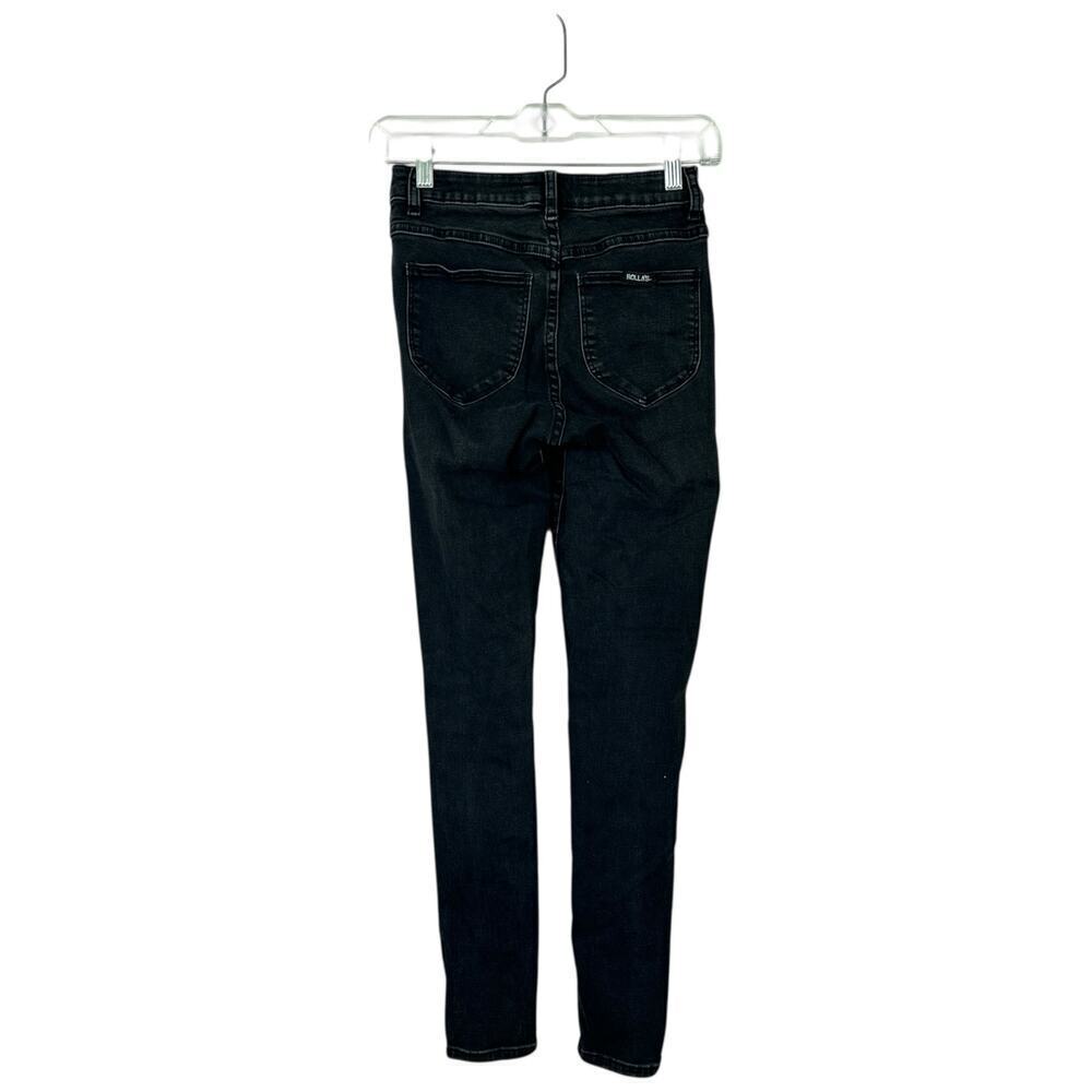 ROLLA'S Westcoast Ankle Skinny Jean Mid Rise Dusty Black Wash Distressed Size 26 - Picture 3 of 12